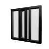 uPVC Window Black Woodgrain
