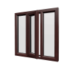 uPVC Window Rosewood Woodgrain