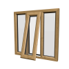 uPVC Window Irish Oak