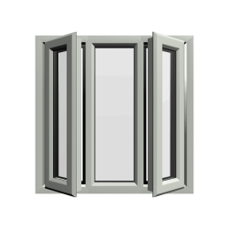 uPVC Window Agate Grey