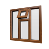 uPVC Window Golden Oak