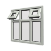 uPVC Window Agate Grey