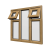 uPVC Window Irish Oak