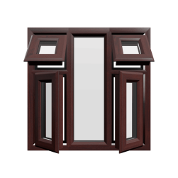 uPVC Window Rosewood Woodgrain