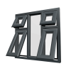 uPVC Window Anthracite Grey