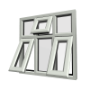 uPVC Window Agate Grey