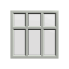 uPVC Window Agate Grey