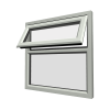 uPVC Window Agate Grey