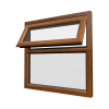 uPVC Window Golden Oak