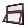 uPVC Window Rosewood Woodgrain