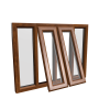 uPVC Window Golden Oak