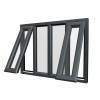 uPVC Window Anthracite Grey