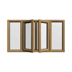 uPVC Window Irish Oak
