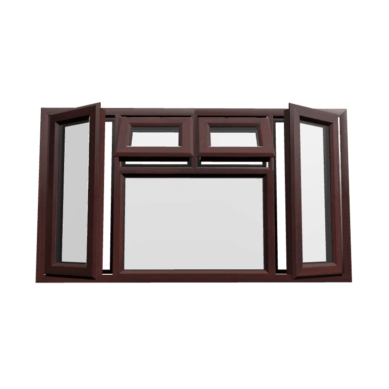 uPVC Window Rosewood Woodgrain