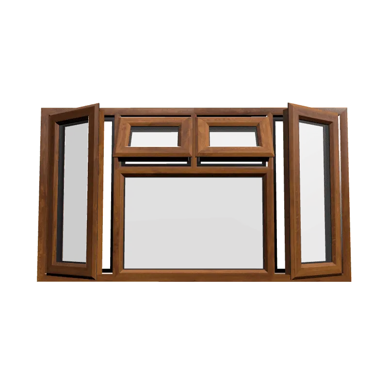uPVC Window Golden Oak