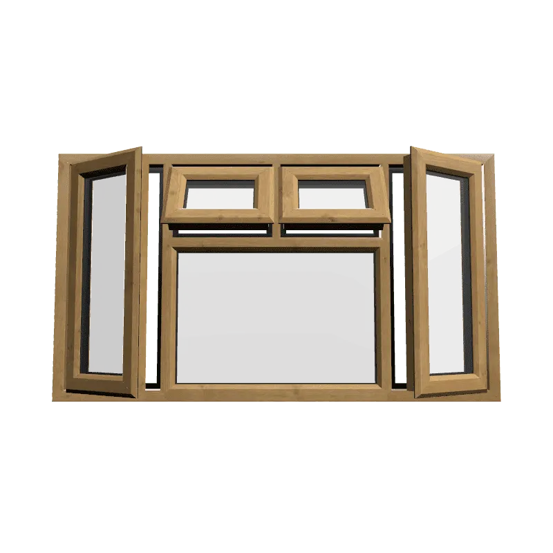 uPVC Window Irish Oak