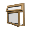 uPVC Window Irish Oak