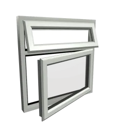 uPVC Window Agate Grey