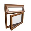uPVC Window Golden Oak