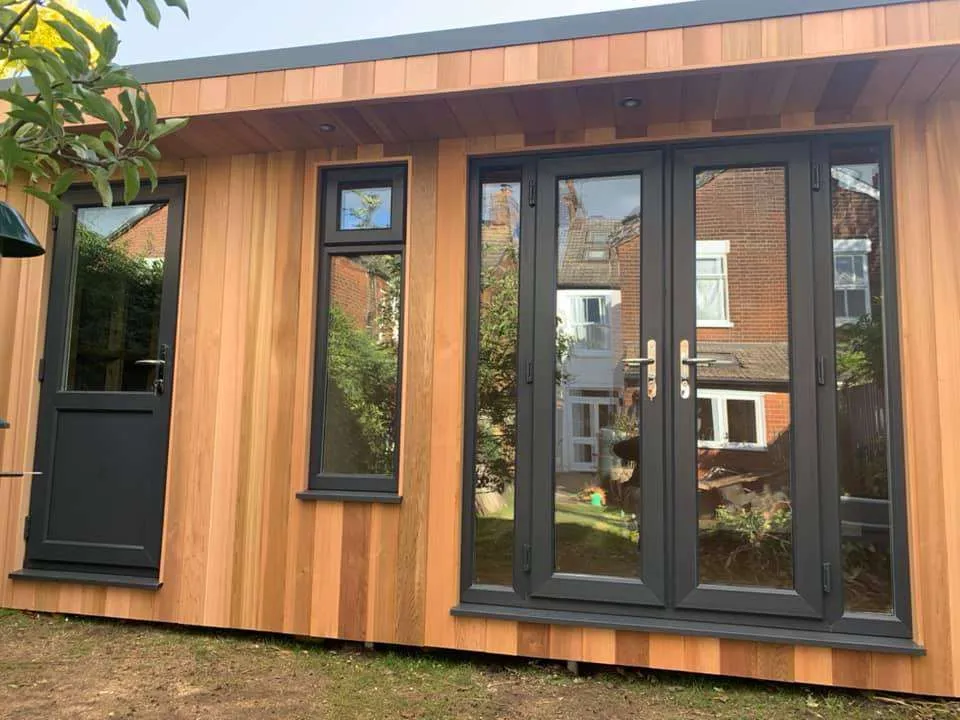 Anthracite Grey French Doors with Side Panels - Build Your Own - Image 5