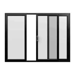 Black uPVC Sliding Door