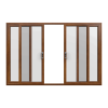 Golden Oak uPVC Sliding Door