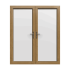 Irish Oak uPVC French Doors