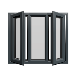 Casement 42 uPVC Window Anthracite Grey