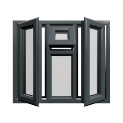 Casement 47 uPVC Window Anthracite Grey