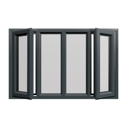 Casement 73 uPVC Window Anthracite Grey