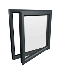 uPVC Window Anthracite Grey