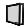 uPVC Window Black Woodgrain