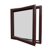 uPVC Window Rosewood Woodgrain