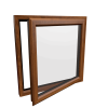 uPVC Window Golden Oak