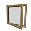 uPVC Window Irish Oak