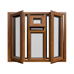 Casement 47 uPVC Window Golden Oak