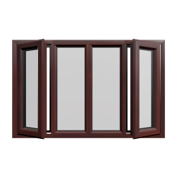 Casement 73 uPVC Window Rosewood Woodgrain