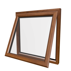 Golden Oak Casement Windows