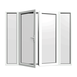 White French Doors with Side Panels - Build Your Own